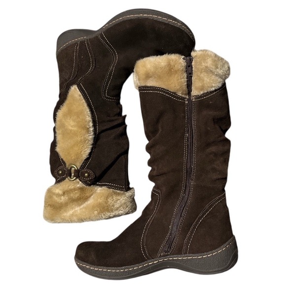 BareTraps Brown Womens Suede Tall Boots US Size 10 Ellerie Boho Hippie - Picture 5 of 11